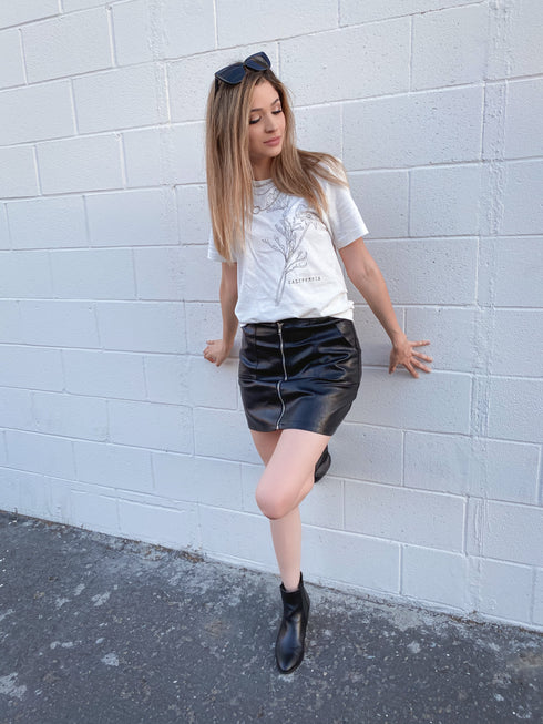 California Poppy Off-White Graphic Tee