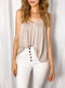 Taupe Scoop Neck Cami