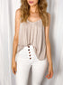 Taupe Scoop Neck Cami