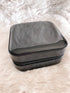 Mini Black Vinyl Jewelry Travel Case