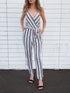 Striped Black and White Jumpsuit