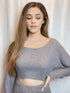 Fall in Comfort Cut Out Grey Sweater Dress