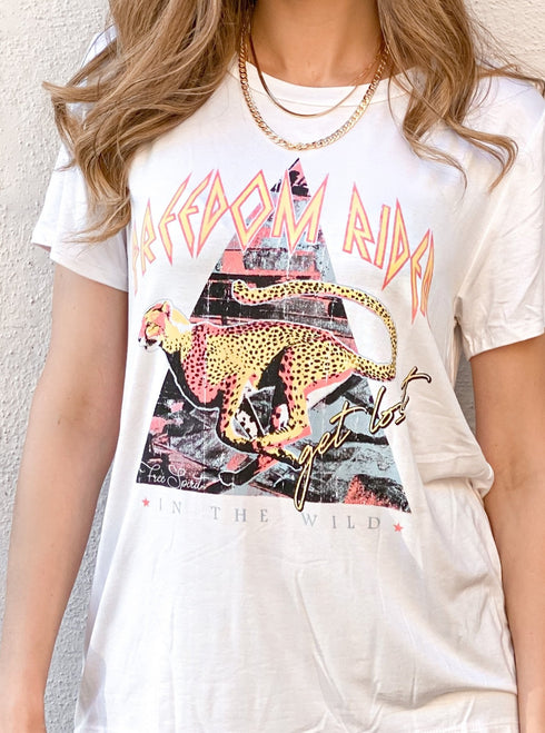 Freedom Rider Cheetah Graphic Tee