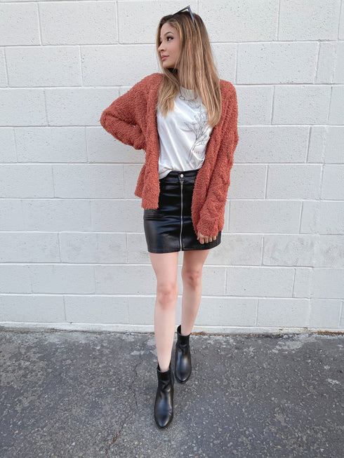 Spice Me Up Rust Oversized Sweater