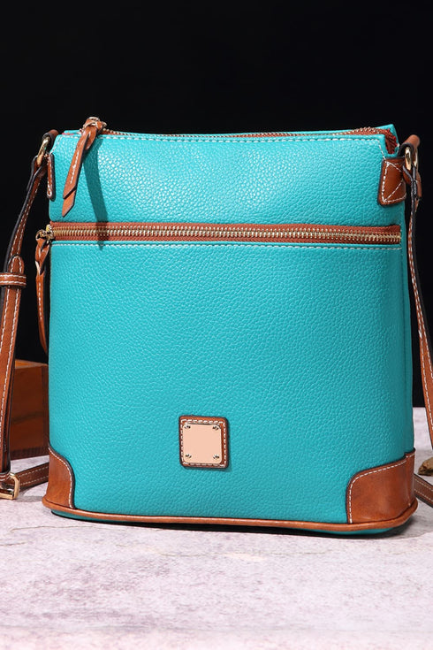 Classic Faux Leather Crossbody Bag