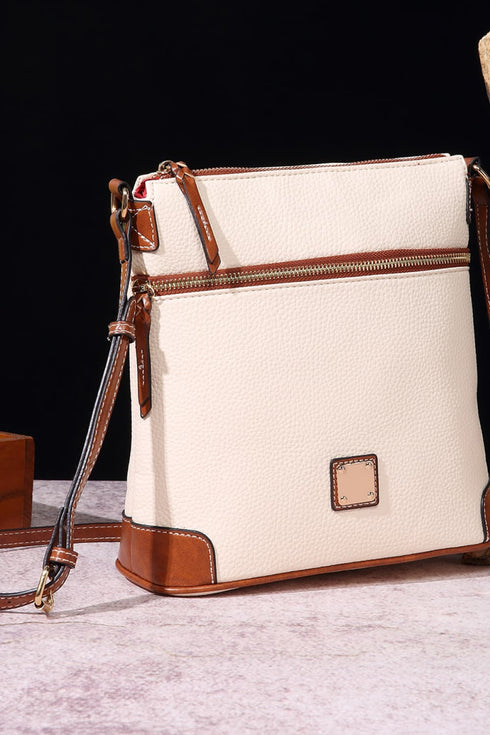 Classic Faux Leather Crossbody Bag