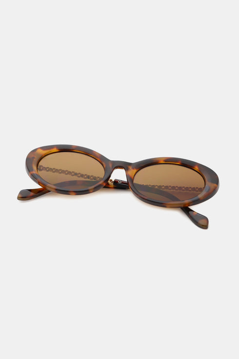 Amelia Gold Frame Cat-Eye Sunglasses