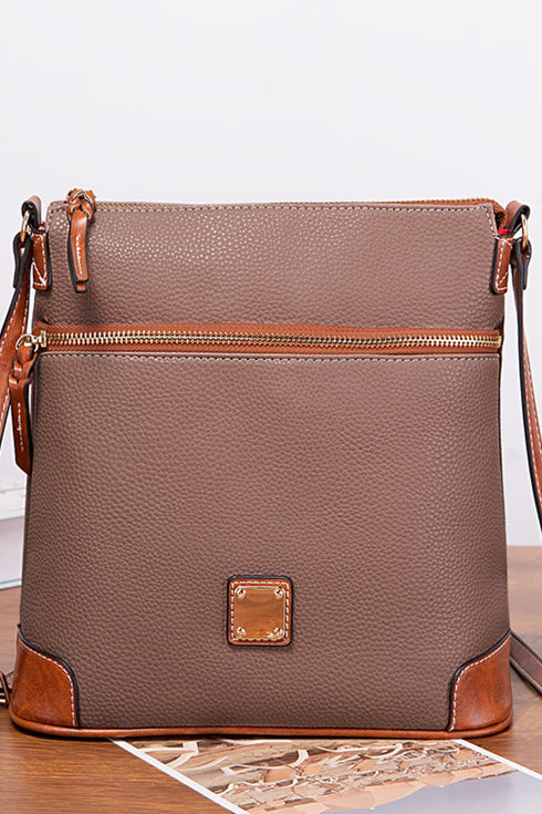 Classic Faux Leather Crossbody Bag