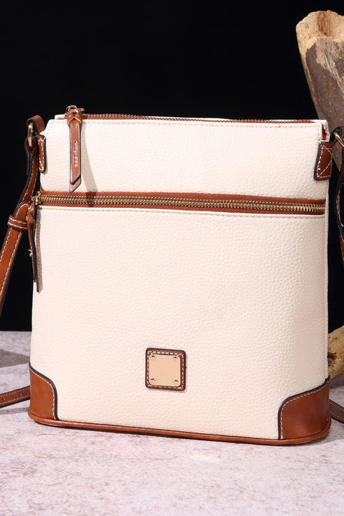Classic Faux Leather Crossbody Bag