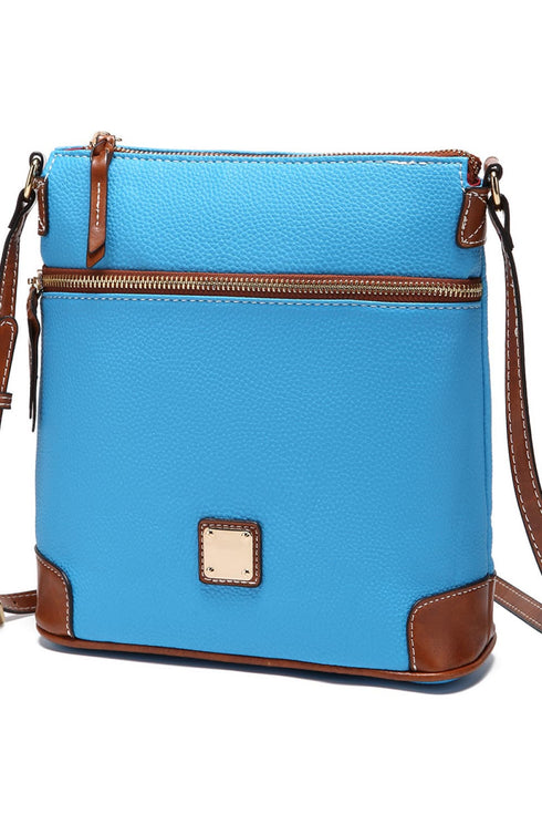 Classic Faux Leather Crossbody Bag