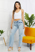 High Waisted Light Wash 90's Dad Jeans