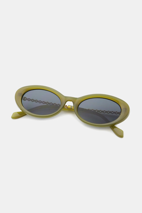 Amelia Gold Frame Cat-Eye Sunglasses