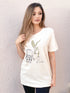 Boho Relax Plant Cream Graphic Tee