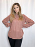 Gold Diamond Mauve Chiffon Blouse