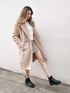 Dawn Beige Teddy Long Coat